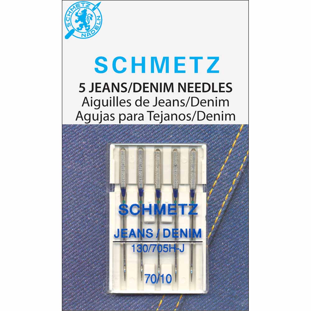 SCHMETZ Denim Needles Carded Assorted Sizes & Chrome Available – A Sewing  Sensation Calgary