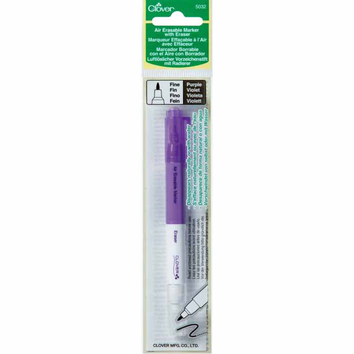 CLOVER - Air Erasable Marker - 3 Sizes Available, Extra Fine, Thick, and  Fine with Eraser Pen