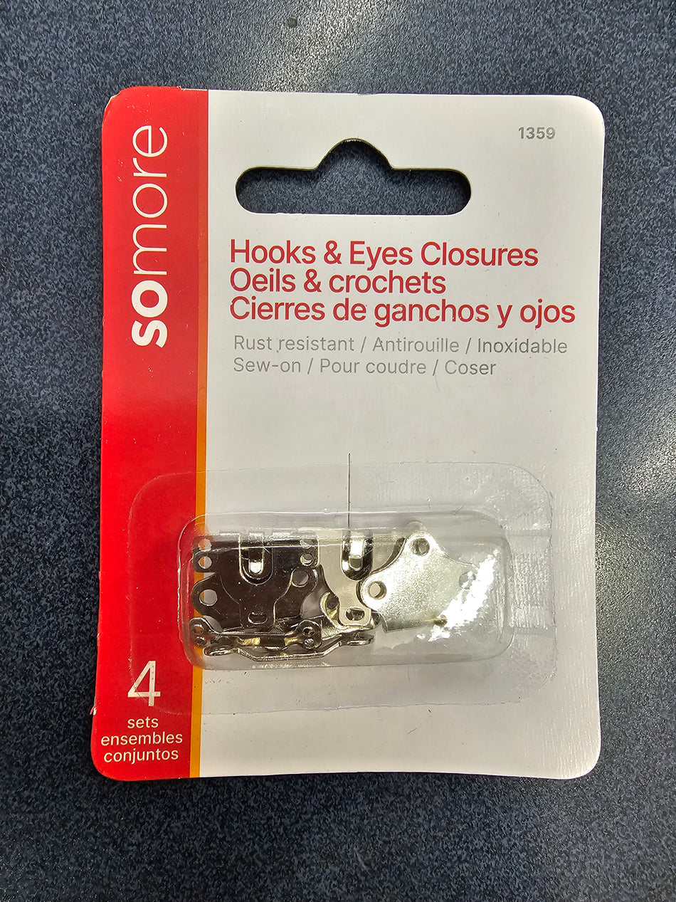 Hooks and Eyes Closures