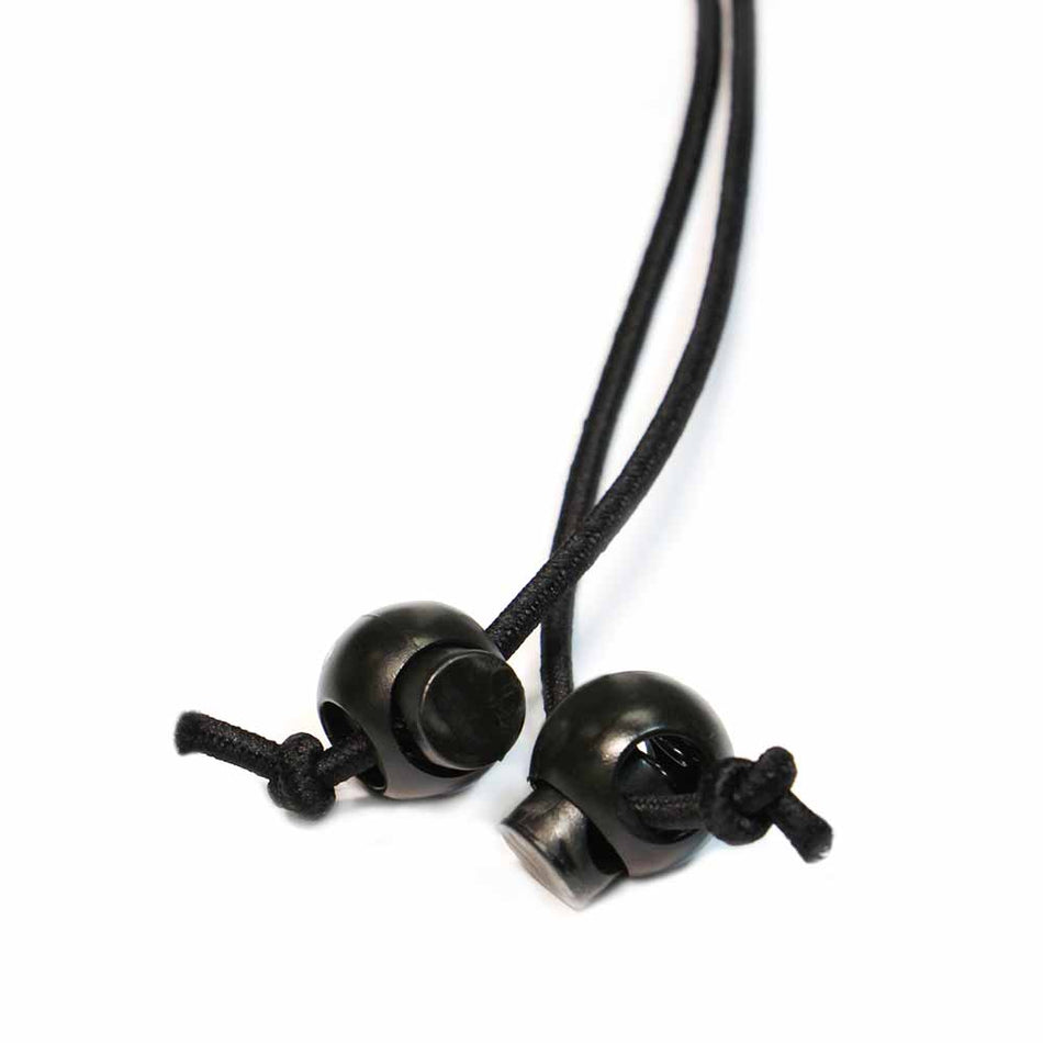 UNIQUE SEWING Cord Stops - Black or White - 2 pcs