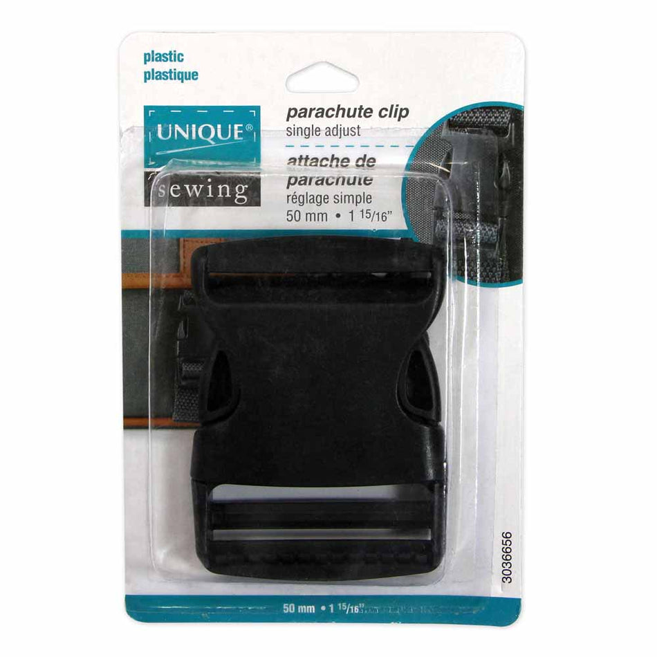 UNIQUE SEWING Parachute Buckle - Plastic - 50mm (2″) - Black