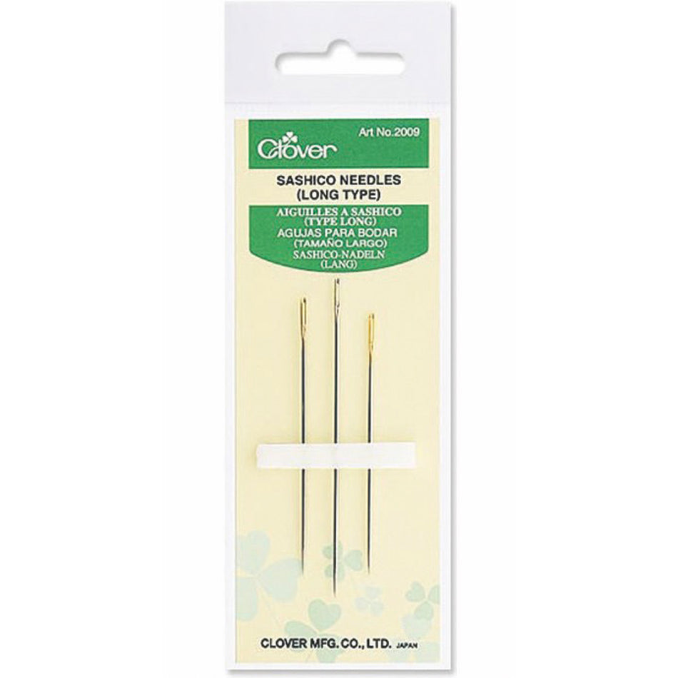 CLOVER 2009 - Sashico Needles - Long Type - 3pcs.