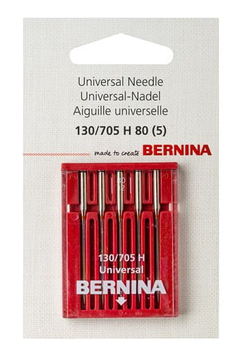 Bernina Universal Needles 5 pack size 80/12 or 90/14