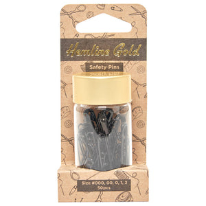 HEMLINE GOLD Safety Pins in Black or Gold