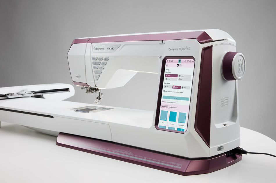 HUSQVARNA® VIKING® DESIGNER TOPAZ™ 65 Sewing & Embroidery Machine + Just Getting Started Bundle 🎁