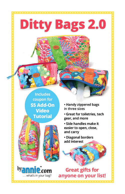 Ditty Bags 2.0 by Annie Pattern