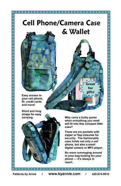 Cell Phone / Camera Case & Wallet by Annie pattern