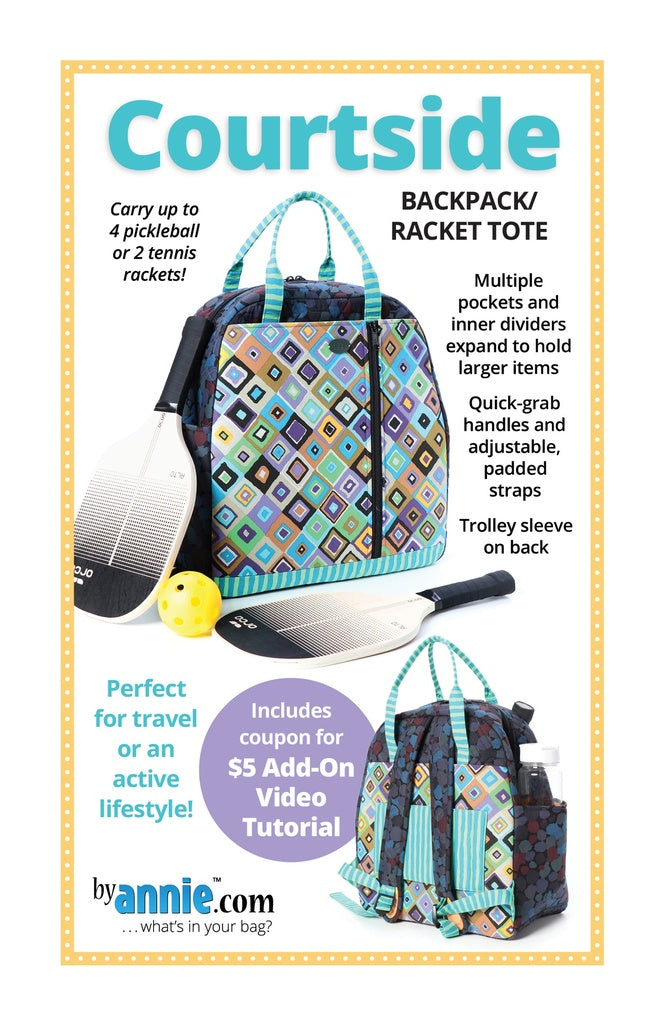 Courtside Backpack/Racket Tote by Annie pattern