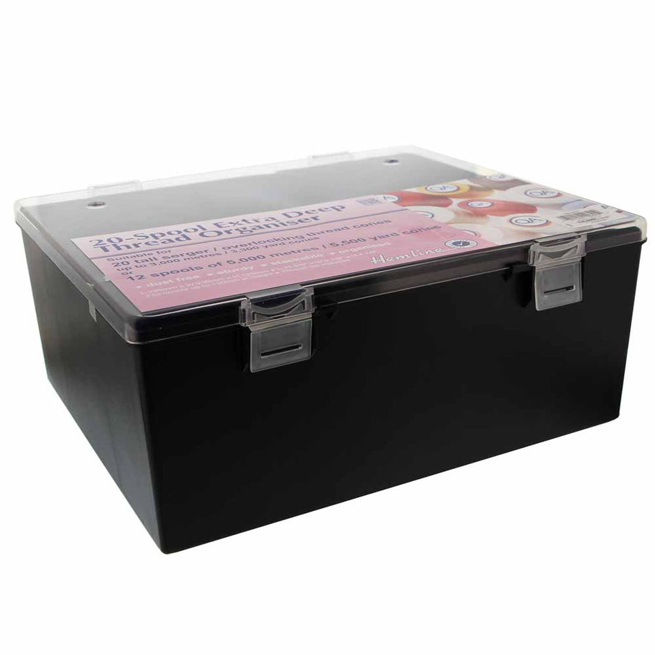 HEMLINE Thread Storage Box - Holds up to 20 Large Spools/Cones