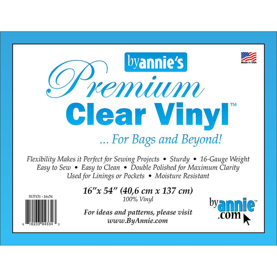 Premium Clear 16 gauge Vinyl 16"x 54"