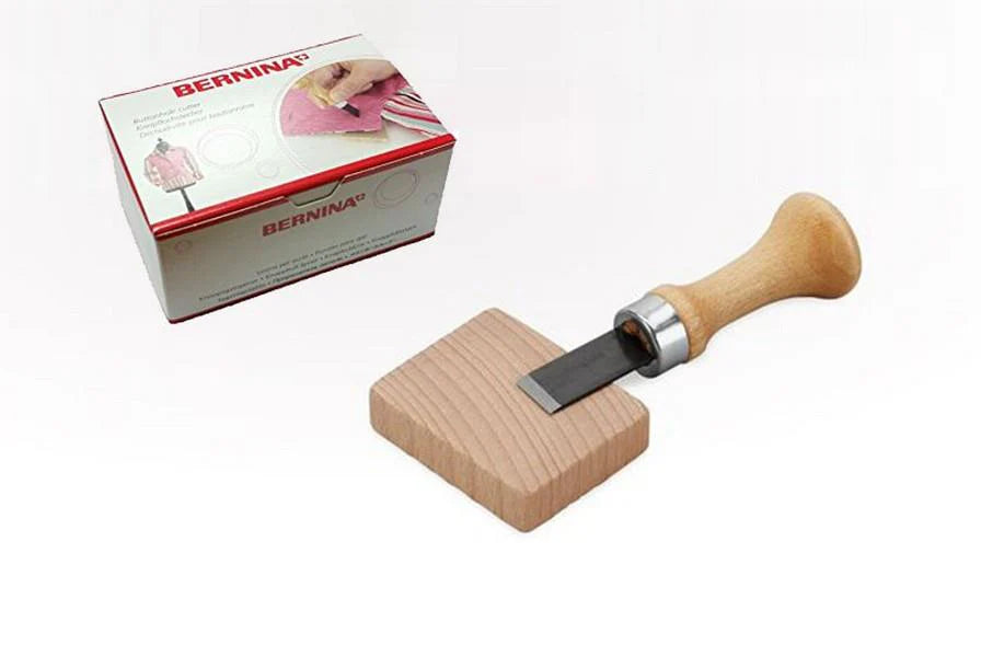 Bernina Buttonhole Cutter with Wooden Block