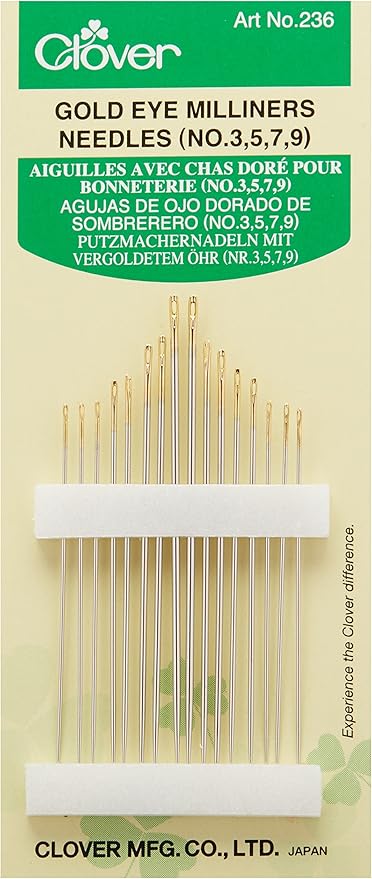 Clover Gold Eye Milliners Needles