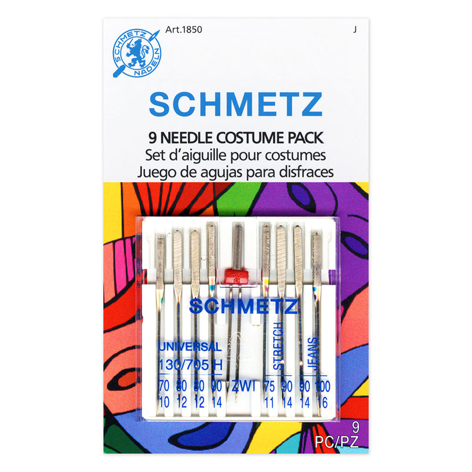 SCHMETZ  Costume Needles Pack Carded - Assorted - 9 count