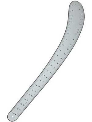 Curve Form Ruler, 24" Long, Aluminum