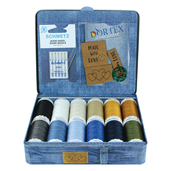 GÜTERMANN Denim Love Nostalgia Box Denim Thread 100m 12 Shades