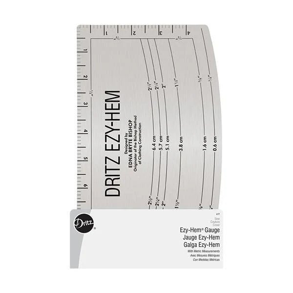 Dritz EZY-Hem Gauge with Metric Measurements