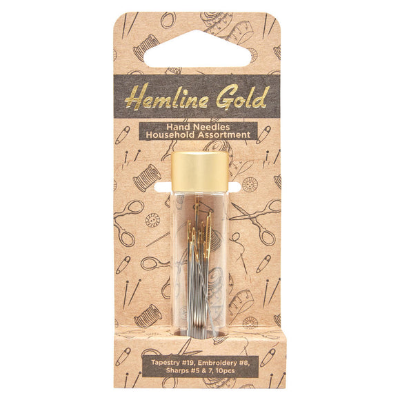 HEMLINE GOLD Assorted Hand sewing Needles (Pack of 10)