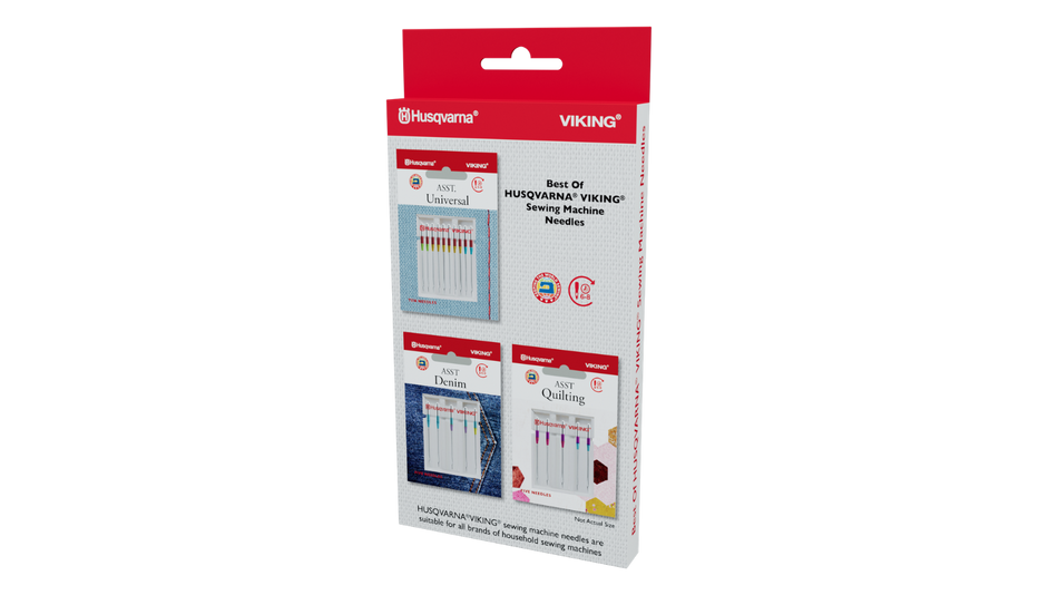 BEST OF HUSQVARNA VIKING SEWING MACHINE NEEDLES - 3 PACK