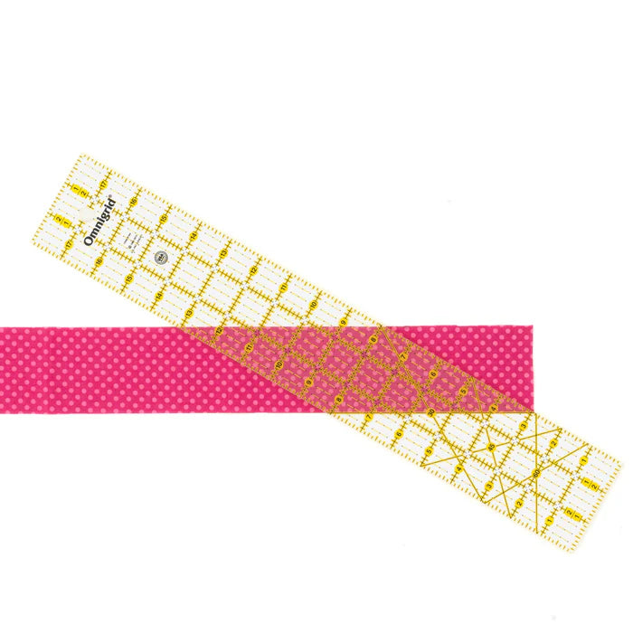 3x18 Ruler Omnigrid Rectangle Ruler with Angles, 3