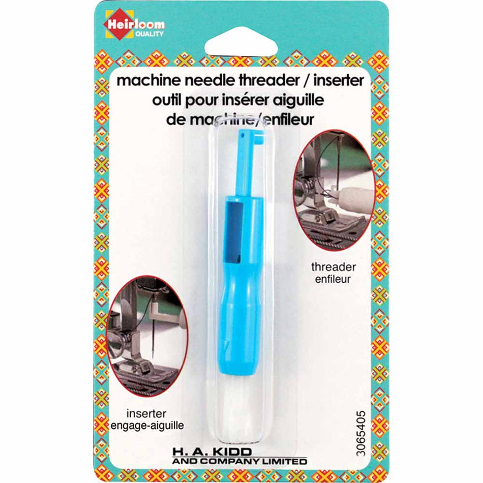 Machine Needle Threader / Inserter in white or blue