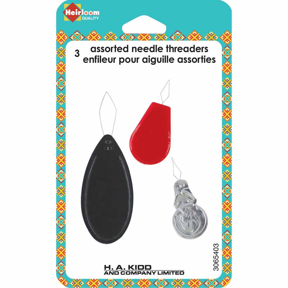 3 Assorted Needle Threaders