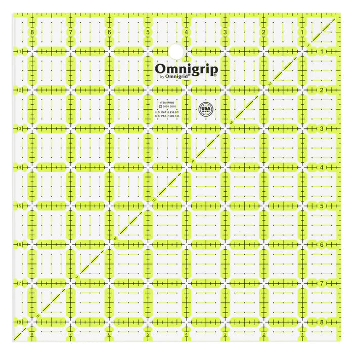 Omnigrip Neon Square Ruler, 8-1/2" x 8-1/2"