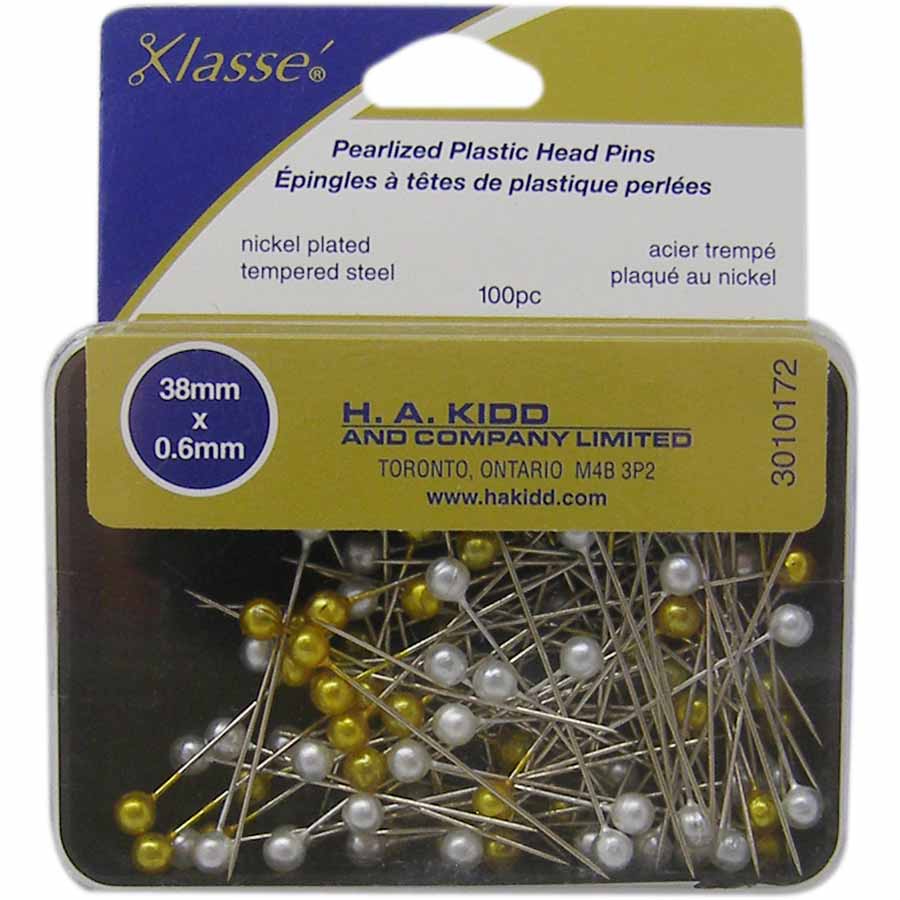 KLASSE´ Pearl Head Pins - 38mm (11⁄2″) - 100pcs