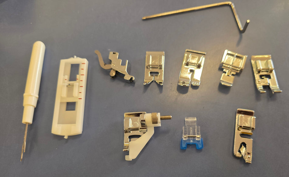 Generic Foot Kit -- 11 piece low shank snap on, Janome, Kenmore, Singer, etc