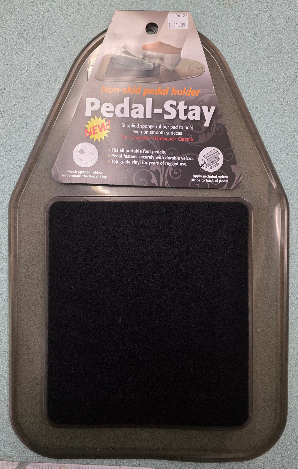 Pedal-Stay: Non-Skid Holder For Portable Sewing Machine Pedal