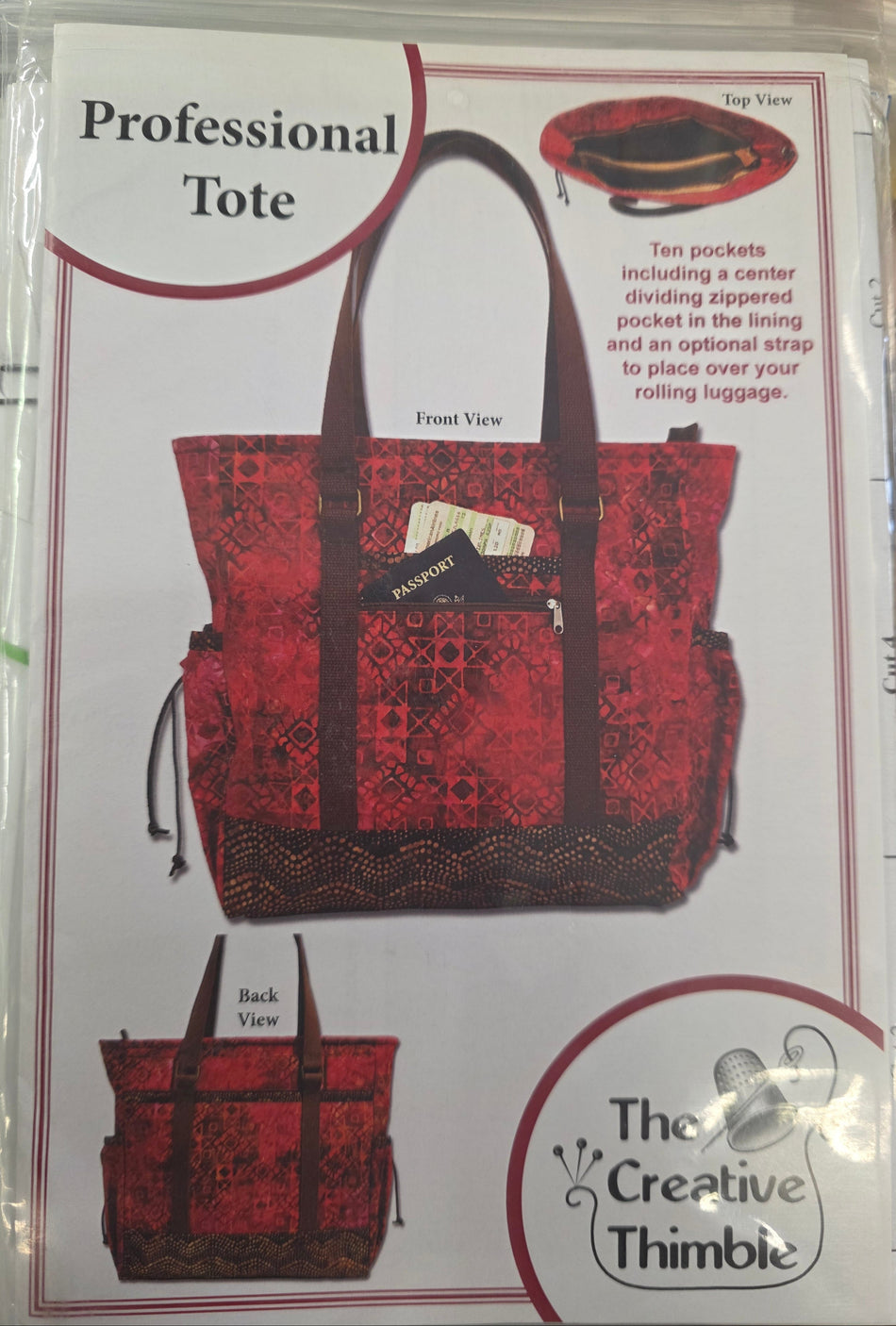 Professional Tote by the Creative Thimble Pattern