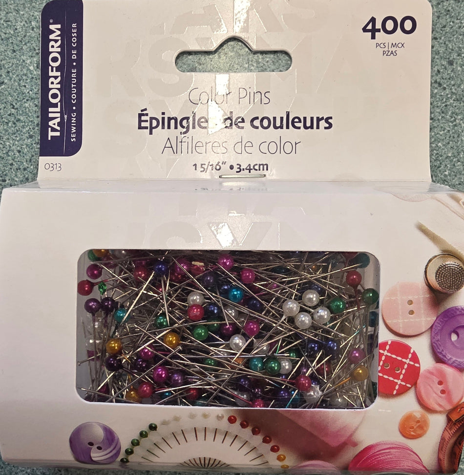 Tailorform Color Pins 400 pieces