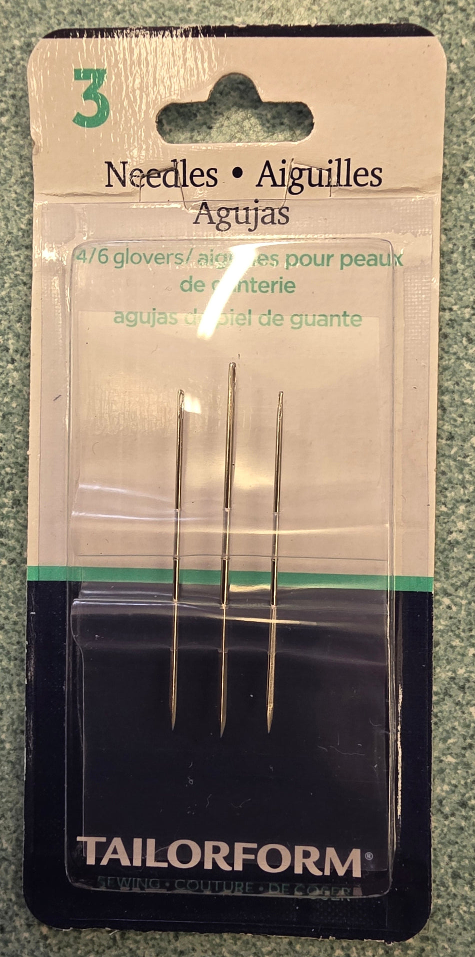 3 Needles 4/6 Glovers (Leather Needles)