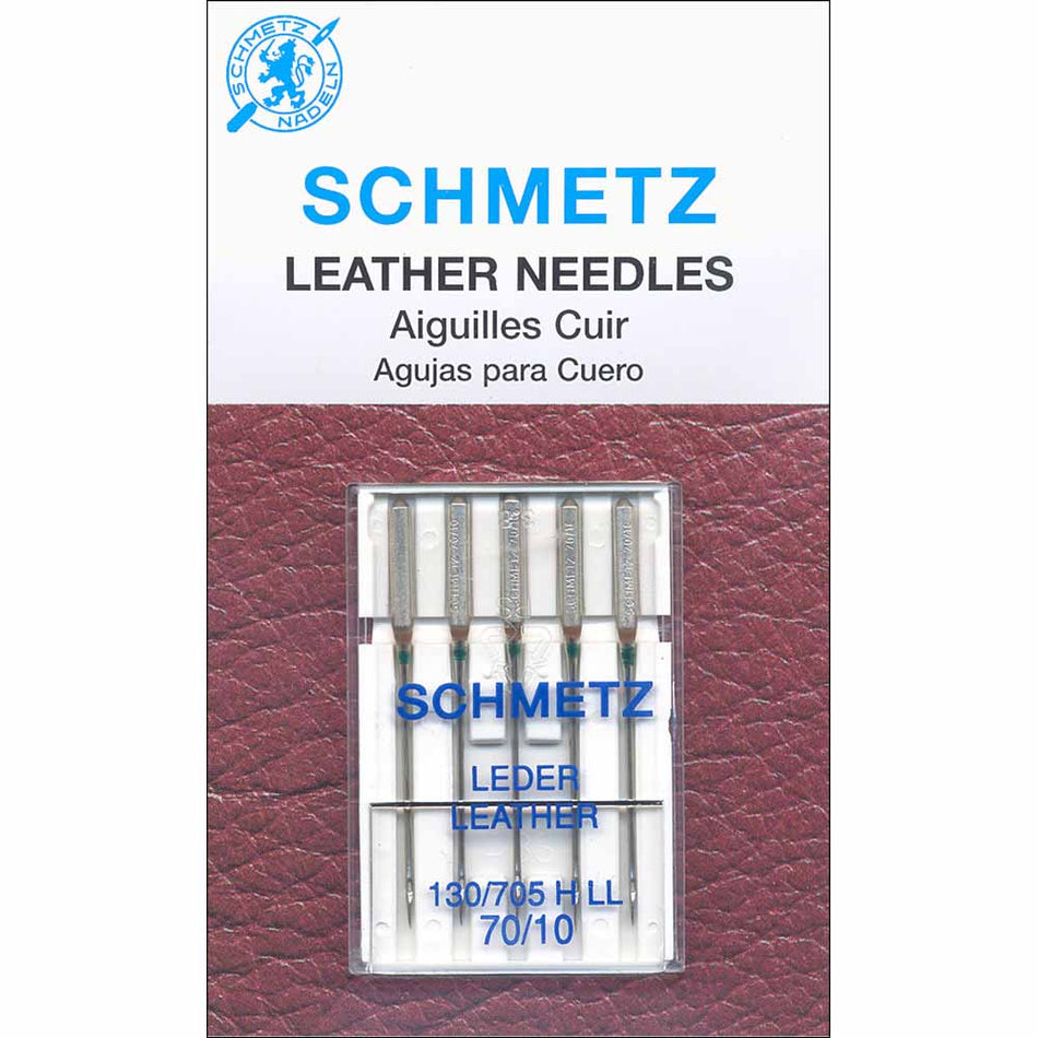 SCHMETZ  Leather Needles Carded - Assorted Sizes - 5 count