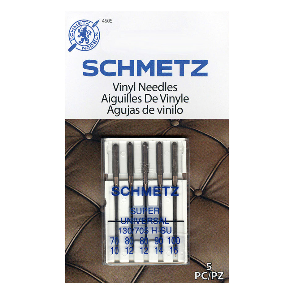 SCHMETZ  Vinyl Needles Pack Carded - Assorted - 5 count