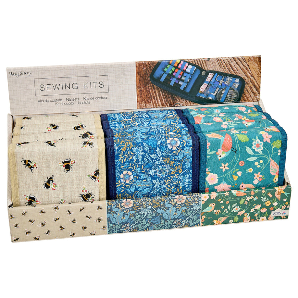 SEWTASTY Sewing Kit Zip Case Assorted Colours