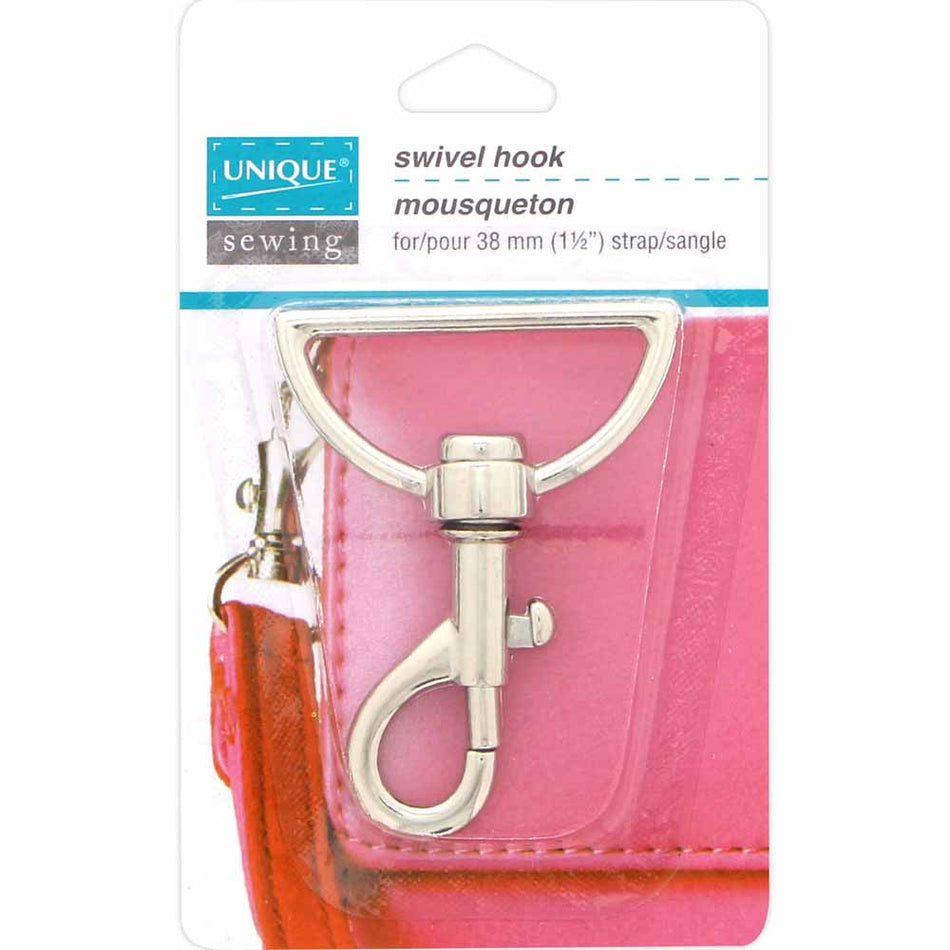 UNIQUE SEWING Swivel Hook - 38mm (1 1/2″) - Silver or Gold or Antique Gold