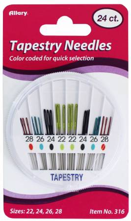 Tapestry Needles Color Coded 24ct