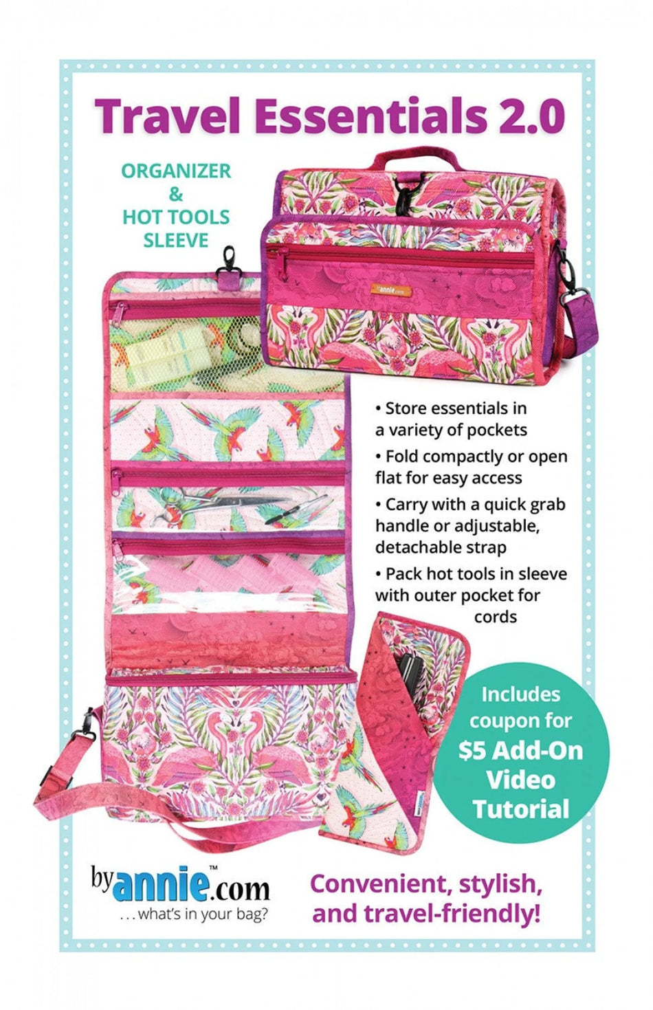 Travel Essentials 2.0 Pattern by Annie