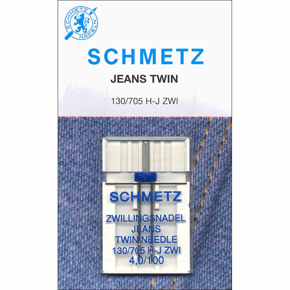 SCHMETZ  Denim Twin Needles Carded - 100/16 4mm - 1 count