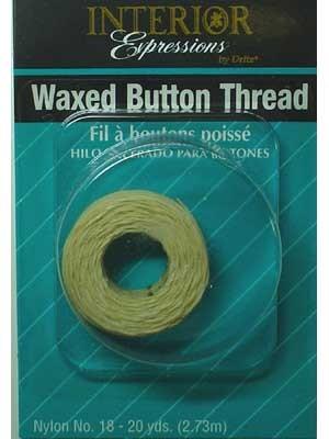 Waxed Button Thread, 18.29m, Nylon