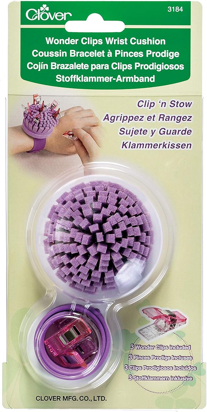 CLOVER WONDER CLIPS WRIST CUSHION - clip ‘n stow