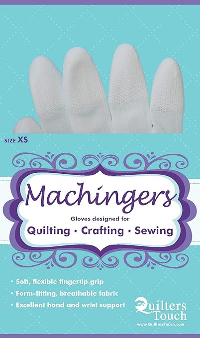Quilter's Touch Machingers Quilting Gloves in different sizes