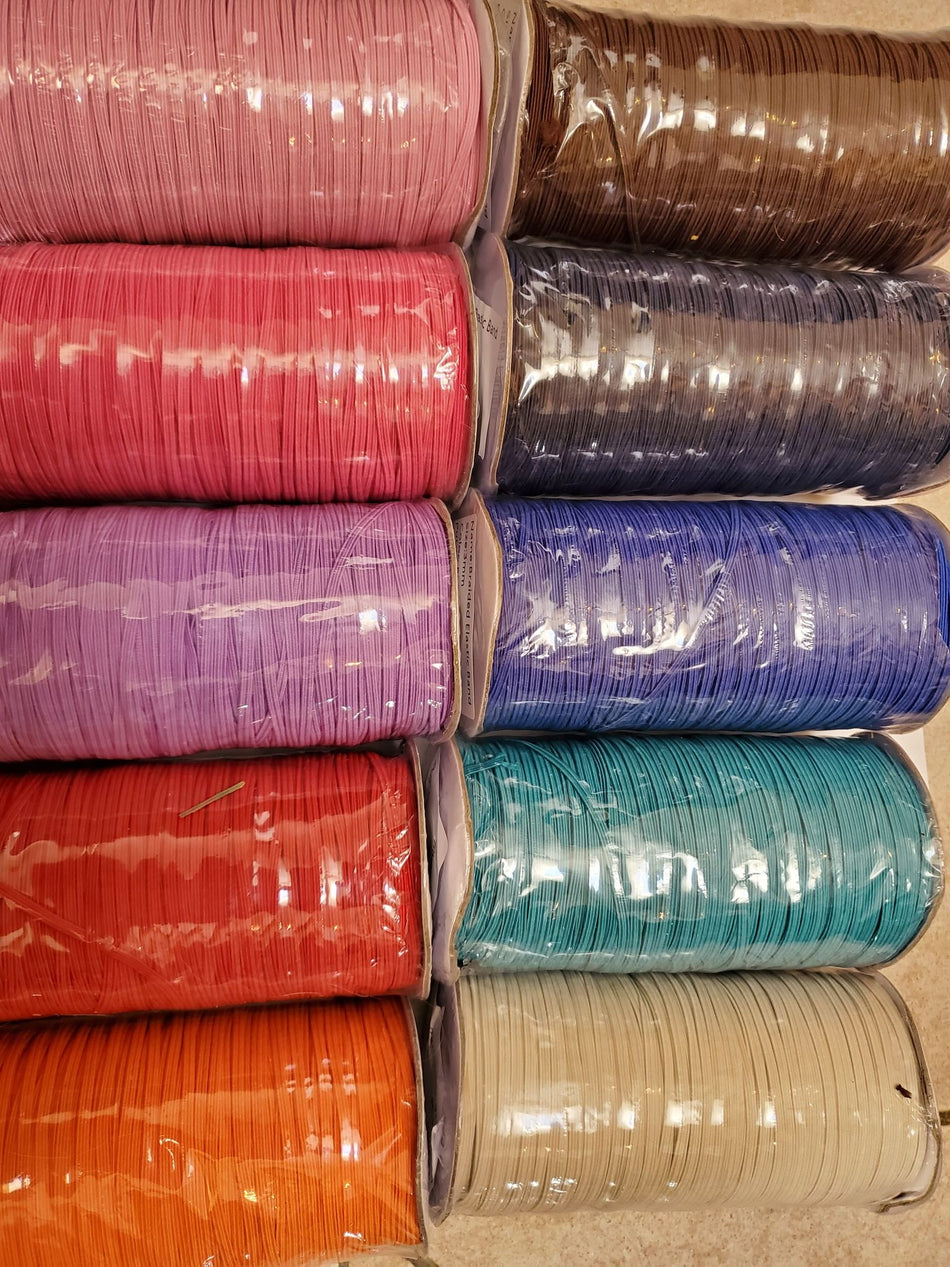 1/8" (3mm) Elastic in 10 different Colours