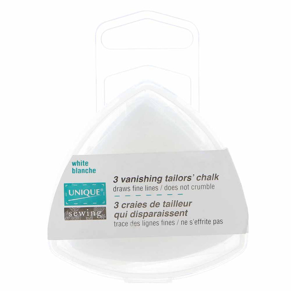 UNIQUE SEWING Vanishing Tailor's Chalk - White - 3 pcs