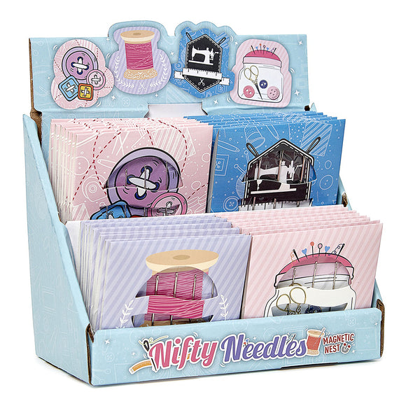 SEW TASTY Nifty Needles Magnetic Nest in assorted Styles (Embroidery, Sharps, Quilting/Betweens, Tapestry)