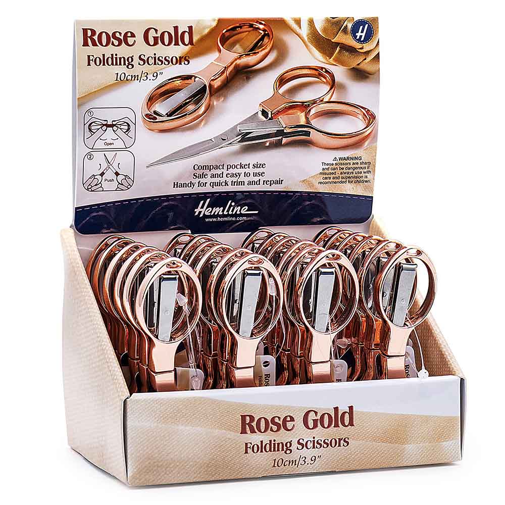 Rose Gold Folding Scissors – A Sewing Sensation Calgary