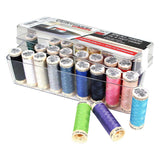 GÜTERMANN 26 pc Sew-All 100m - Thread Set in Acrylic Box - Assorted Colours