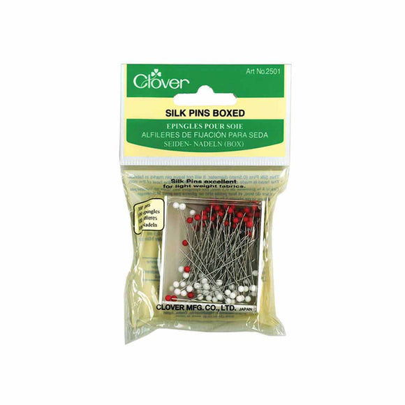 CLOVER 2501 - Silk Pins (Boxed) - 36mm (13⁄8″)