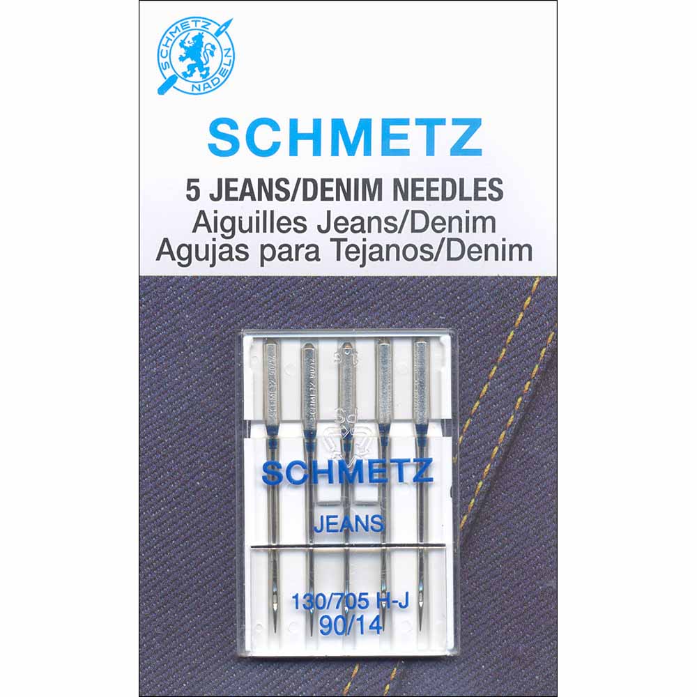 SCHMETZ Denim Needles Carded Assorted Sizes & Chrome Available – A Sewing  Sensation Calgary