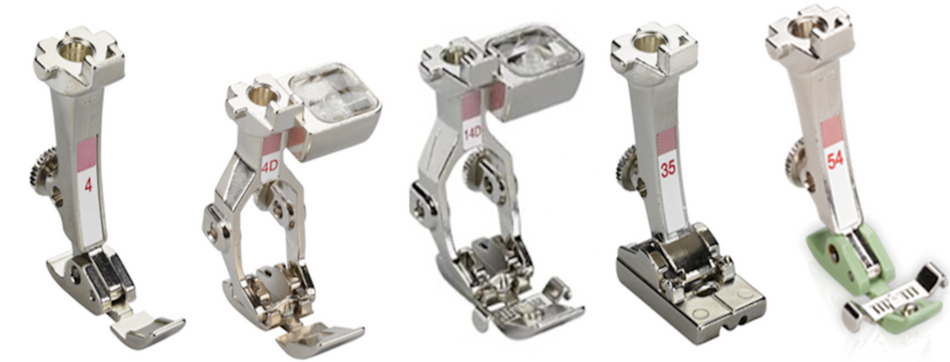 Bernina Zipper Foot #4 or #4D, #14D, #35 (invisible) or #54 with non-stick sole